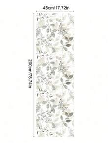 1 Cuộn Giấy Dán Tường Họa Tiết Lá Màu Nước Thanh Lịch, Có Thể Tháo Gỡ Và Tái Sử Dụng, Tranh Dán Tường Nền Màu Sáng Đẹp Mắt, Thích Hợp Để Trang Trí Phòng Ngủ, Phòng Khách, Hành Lang, Trang Trí Nhà Cửa, Tranh Dán Tường Tự Dính. - trắng - Xem 13