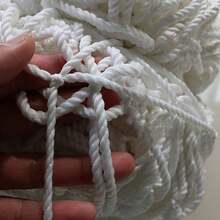 耐用混合手工编织足球球门网，多种尺寸，3v3/5v5，适用于便携式家庭足球训练室内外 - 彩色 - 查看 6