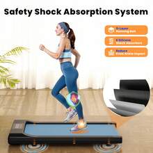 Flat Walking Treadmill 2.5HP Motor 1-6km/H Speed Anti-Slip Shock Absorption Portable Treadmill For Home Office Exercise Machine - View 5