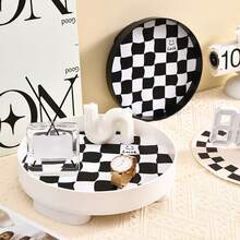 1 bandeja de decoração simples e elegante, porta-chaves de entrada, vaso, penteadeira, organizador de perfumes e cosméticos