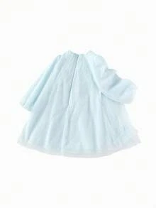 Balabala 2025 New Young Girl Princess Dress, Tulle A-Line Fairy Style Party Dress - Blue Tint - View 2