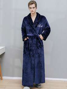 1pc Personalized Plush Robe Custom Embroidered, Birthday Gift, Wedding Gift, Adult Men Women Night Robe For Mom, Spa Bath Robe, Mother's Day Gifts, Father's Day Gifts, Wedding, Wedding Accessories, Bridesmaid Gifts Beach Essentials, Multi-Functional, Ornamental, Tea Room, Home, Garden, Office, For Anniversaries, For Valentine's Day, For Mother's Day, For Birthdays, For Father's Day, For Graduation, For Weddings, For Housewarming Back To School, Dorm Essentials Shower Towels For Beauty Salon, Hotel Sports, Home Essentials, Towel, Skin Care - Multicolor - View 9