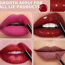 100 piezas Brochas desechables para labios, aplicador portátil de lápiz labial, brocha de maquillaje para lápiz labial, brillo de labios, máscara de labios, corrector, sombra de ojos, brocha con felpa de uso múltiple