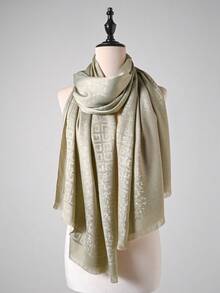 1 chiếc khăn choàng cổ họa tiết hình học tối giản cho nữ, khăn choàng nhẹ đa năng cho mọi mùa, khăn trùm đầu thanh lịch cho trang phục - Nhiều màu - Xem 20