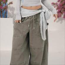 Women Belly Dancing Outfits Hip Hop Solid Colors Tassel Hip Scarf Wrap Skirt For Party Nightclubs Rave Costume - Xám - Xem 2