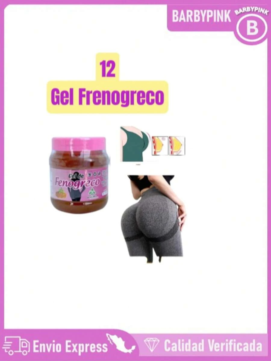 12 Gel De Frenogreco  para el Cuerpo Natural