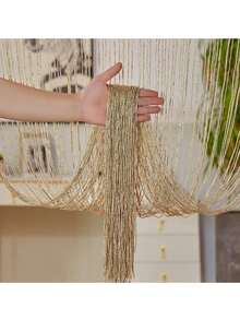 39x79INCH Home Decor Sequin Curtain For Doorway,Door String Curtains, Hanging,Closet Bedroom Blind Living Room Divider,Window Wall Panel Fringe Backdrops Sheer No Beads Beaded Decorative Crystal - Multicolor - View 7