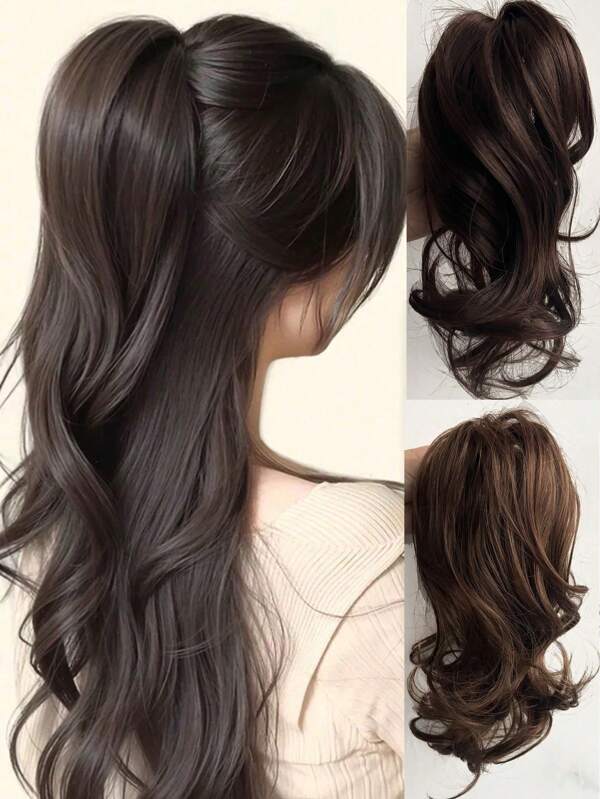 Claw Clip In Ponytail Extensions 12 Inch Synthetic Curly Wavy Fluffy Ponytail Hairpieces Hair Accessories For Women Girls Add Volume And Style To Your Hair