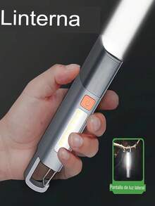 Mini Long Range Zoomable Flashlight, 300 Lumens