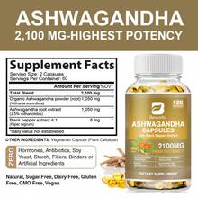 B BEWORTHS Ashwagandha Capsules (120pcs) | Ashwagandha Root Powder + Black Pepper Extract | Stress Relief, Mood Support, Immune Health, Male Wellness, Lipid & Blood Sugar Balance, Weight Balance | For Men & Women - 2 lọ (240 viên nang) - Xem 3