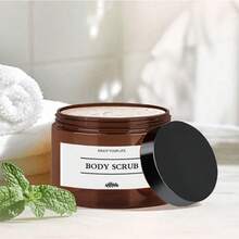 6瓶500毫升浓稠棕色洗发水、沐浴露、护发素补充装 + 海盐、身体磨砂膏、发膜独立包装 - 棕色 - 查看 5