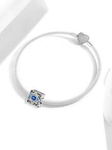 1 pieza Dijes con forma de ojo del diablo de moda adecuados para mujer pulseras brazaletes DIY joyería elaboración y combinación diaria de atuendos decoración de joyería para niñas