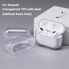 1 pièce Étui de protection transparent en TPU pour boîtier de charge des écouteurs Bluetooth, compatible avec Apple 1/2/3/4/Pro/Pro2