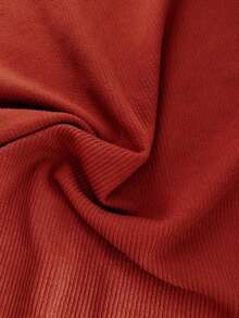 Women's Casual Solid Color Bodycon Pencil Skirt - Red - View 5