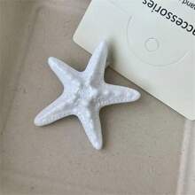1 Peça Presilha de Cabelo com Desenho de Estrela do Mar, Presilha de Cabelo da Praia para Mulheres, Acessório de Cabelo da Praia