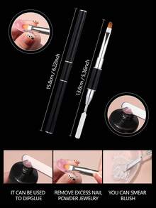 Set para salón de manicura, Juego de herramientas para extensión de uñas acrílicas, Kit de 100 piezas de moldes reutilizables para extensión de uñas de gel con herramientas y accesorios duales para extensión de uñas acrílicas - Multicolor - Ver 4