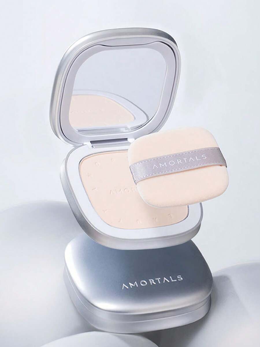 Amortals 6克哑光粉饼，隐形毛孔，持久防水防汗，适合新手、化妆师、送礼、约会、婚礼、圣诞节、冬季、万圣节、感恩节、毕业典礼、生日、节日、春秋季、Y2K、时尚女性、化妆品品牌、美容、派对、海滩、旅行、露营、校园、庆典、装饰礼品、玫瑰女孩、角色扮演、高端彩妆、氛围