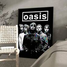 1pc Wall Arts Posters Optional Frame Pop Band T-The R-Rain Cool O-Oasis Poster Classic Vintage Posters HD Quality Wall Art Retro Posters For Home Room Wall Decor - Multicolor - View 14