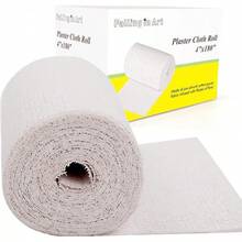 Falling In Art Plaster Cloth Rolls, 500gsm Plaster Strip, Plaster Gauze Bandages Projects, Making, Belly Casts, Body Molds, 4inch X180inch, Single Roll