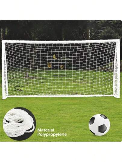 Rede de Gol de Futebol Híbrida Durável Trançada à Mão, Multi-Tamanho 3x3/5x5 para Treinamento de Futebol Familiar Portátil Interno e Externo