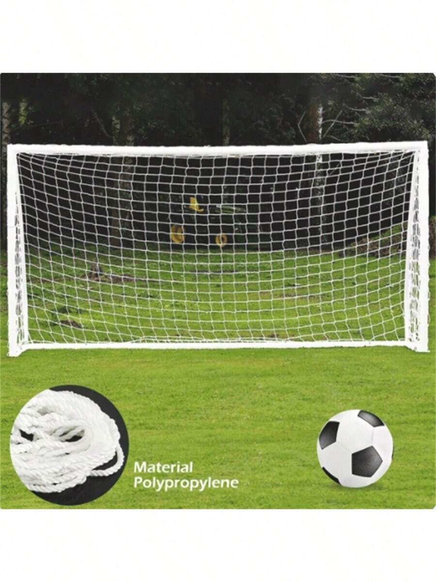 耐用混合手工编织足球球门网，多种尺寸，3v3/5v5，适用于便携式家庭足球训练室内外 - 彩色 - 查看 1