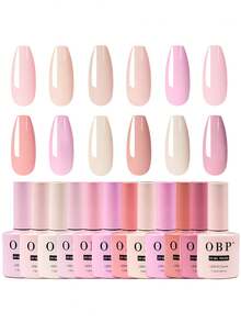 OBP C & G Gama De 12 Geles Semipermanente Esmalte Obp - Elegir Gamas - Caqui - Ver 1