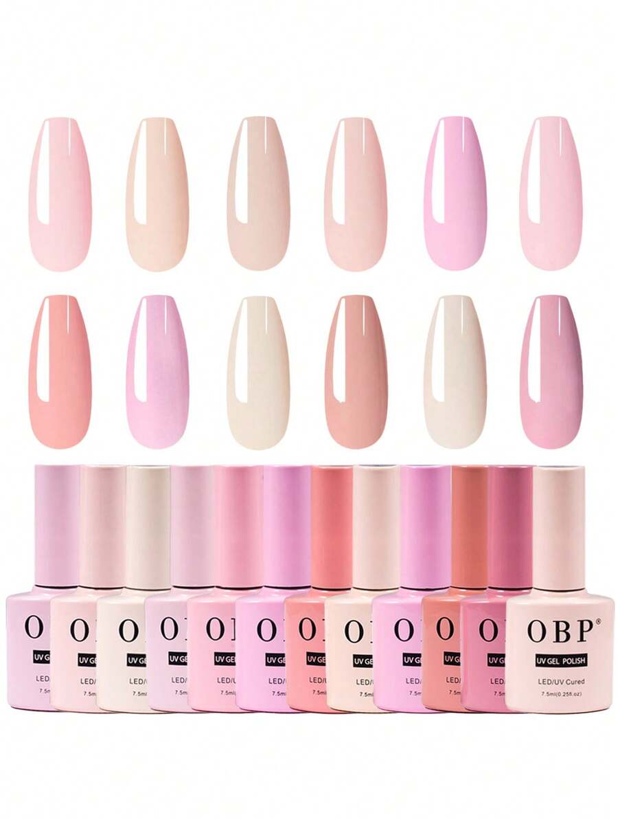 OBP C & G Gama De 12 Geles Semipermanente Esmalte Obp - Elegir Gamas - Caqui - Ver 1