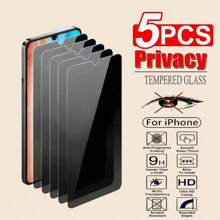 5 piezas Protector de pantalla de vidrio templado antiespia para Galaxy A12, M13, M32 5G, M33 5G, M31, A15, A10, Protector de pantalla de privacidad, Vidrio templado antiespia, Vidrio templado de privacidad