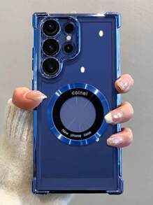 Regalo gratis (película para lente) Funda de teléfono de lujo con cojín magnético a prueba de golpes compatible con iPhone 6/7/8/X/XS/XR/11/12/13/14/15/16/16e, compatible con teléfonos S22/23/24/25/S24 FE/S25 EDGE, A04/05/06/A14/A15/A16/A24/A25/A34, para Redmi Note 7/8/9/10/11/12/13, para Redmi 9/10/12/13C, para Honor X, HW, para Realme C53 C55 resistente al agua y a los arañazos