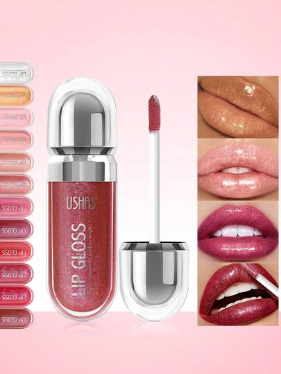 Brillo de labios líquido hidratante, hidratación duradera, color vibrante, no pegajoso, con sutil brillo, apropiado para uso diario