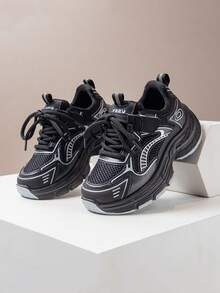 女童厚底运动鞋春夏新款儿童运动鞋，透气软底男童跑步鞋，防滑钩环扣休闲鞋，适合幼儿/小孩/大童，学校/校园