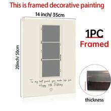 1 Tranh Canvas In Ảnh Theo Yêu Cầu, Tải Ảnh và Văn Bản Để Tùy Chỉnh, Tranh Treo Tường Cá Nhân Hóa, Món Quà Sinh Nhật Hoàn Hảo, Phong Cách Cổ Điển, Thích Hợp Để Trang Trí Phòng Khách, Phòng Ngủ và Hành Lang, Là Vật Trang Trí Nhà Lý Tưởng, Có Khung Tùy Chọn, Kỷ Vật Đáng Nhớ, Quà Tặng Trang Trí Phòng, Quà Sinh Nhật Tùy Chỉnh Cho Bạn Thân - Nhiều màu - Xem 13