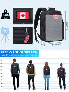 NEWHEY 15.6 Inch Waterproof Professional DSLR/SLR Mirrorless Camera Backpack With Rain Cover, Tripod Attachment, Small Pouch Camera Bag Case For Photographers - Multicolor - View 6