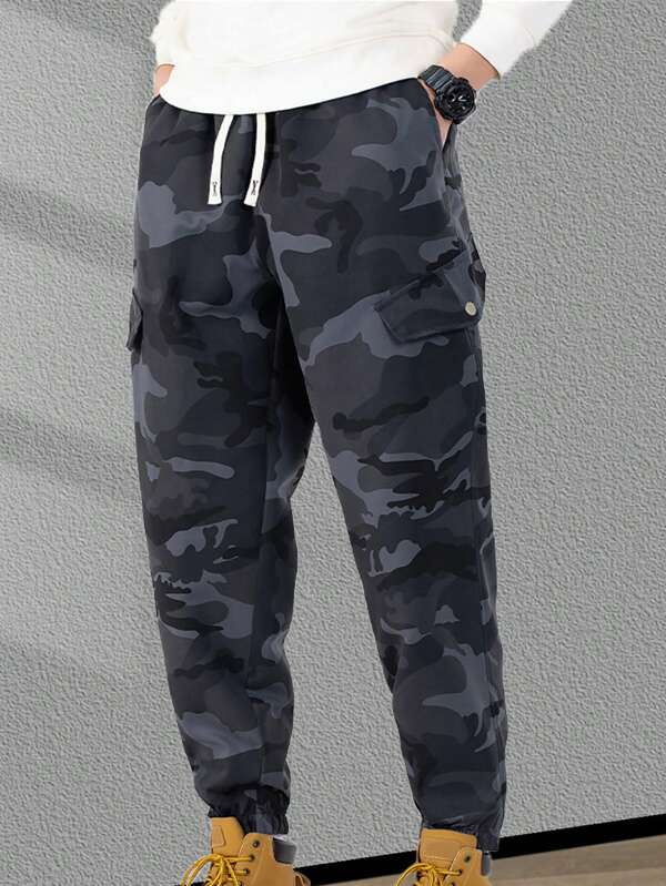 2025 Unisex Jungle Camo Pants - Straight Cut Breathable Cargo Trousers For Casual Streetwear