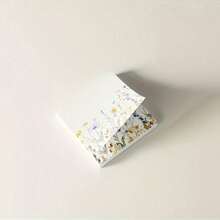 1 Piece Of Wildflower Square Sticky Notes, Suitable For Offices, Schools, And Homes - Flower Design, Paper Material, Ideal For Organization And Reminders, Office Supplies | Flower Stickers | Durable Adhesive