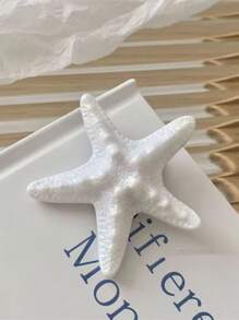 1 Stück Strandurlaubsfrisur Meerjungfrau Prinzessin Muschel & Seestern Haarclip, realistischer Seestern Haarspange, Klammer Seitenpony Haaraccessoire, Urlaubsstil Haarclip für Mädchen
