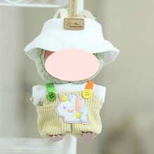 1pc Outfit Only (No Doll), Suitable For 17cm 1st/2nd/3rd Generation Doll, Includes Overalls, Hat, Top, Accessories, Party Costume Clothing - Multicolor - View 8