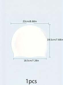 1 Stück Unisex Silikon Schwimmkappe, wasserdicht, komfortabler Ohrenschutz Schwimmhut