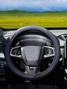 Accesorios para el interior del automóvil, cubierta de volante con relieve tridimensional, cómoda y suave, sin anillo interior, adecuada para volantes de 14.5 a 15 pulgadas