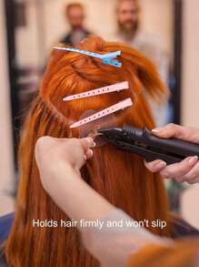 10 Stücke Metall Farbklammern ohne Nähte, bunte große Make-up und Gesichtswäsche Seitenklemmen, kissen-förmige Haarstyling-Haarspangen, Friseurwerkzeuge, Pony-Clips, Lockenwickler-Clips, Haraccessoires für Frauen, beliebte Pony-Clips geeignet für Friseursalons, und Heimgebrauch, flache Krallenklemmen, Haarspangen, Haarklammern