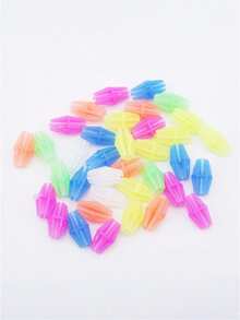 25/35Pcs Bike Wheel Spokes Beads, Colorful Bicycle Spoke Decoration Spoke Plastic Clip Round Decor Beads, Assorted Color And Shapes, Universal Fit, Non-Electric Wheel Rim Accessories For Outdoor Cycling, Bike Cycling Decorative Accessories - Multicolor - View 7