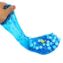 1pc 100ml Butter Slime, Mooing Cow Scented Transparent Slime Birthday Gift, Soft & Non-Sticky DIY Slime Kit Party Favor, Valentine's, Easter, Christmas, Halloween Filler [Random Stickers] - Ocean Bubbles - View 7