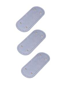 1 pieza/3 piezas Fondo de bolso a ganchillo, cojín de fondo de bolso, cojín ovalado de PU para fondo de bolso con agujeros para hacer bolsos y carteras, base ovalada tejida a mano para bolso, soporte de fondo de bolso de PU, placa de fondo ovalada DIY para bolso, herramientas de ganchillo 22*10cm de largo para fondo de bolso de punto, base de bolso de PU hecho a mano con agujeros, accesorios para fondo de bolso de ganchillo DIY