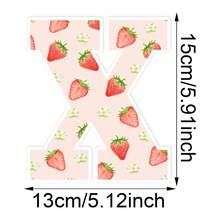 1 pezzo Scatola decorativa con palloncini a forma di fragola rossa da 25cm, con scatola trasparente rossa e 26 lettere a tema fragola disponibili per la selezione, scatola per conservare i palloncini decorata, scatola regalo per decorazione festa di compleanno, doccia per bebè, decorazione per feste, matrimoni, sfondo per foto, decorazione per feste femminili, feste estive, feste a tema frutta, feste hawaiane - Multicolore - Visualizzare 11