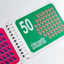 Lachilly Tarjetas didácticas en español para niños - Tarjetas didácticas de ABC 123 números en español para preescolar y jardín de infantes, herramienta de lenguaje infantil de doble cara, ayudas didácticas para la enseñanza en el hogar - Multicolor - Ver 9