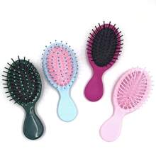 Colorful Mini Soft Nylon Bristle Hair Brush Portable Travel Wet And Dry Air Cushion Hair Brush For Daily Travel Outgoing Use
