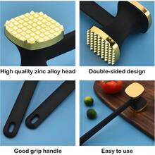 XIACIBDUS Fleischklopfer, 2 Stück Fleischklopfernadeln Werkzeug und Fleischhammer, Robuster Griff Fleischklopferhammer für Rindfleisch, Huhn, Fisch, Hühnerbrust, Steak, Schweinefleisch, Küche