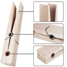 1 件巨型晾衣夹毛巾架 - 方便容纳多条毛巾，多功能衣架或挂钩，易于壁挂安装 - 增添乡村农舍魅力，超大浴室装饰，节省空间的设计 - 原木色 - 查看 3