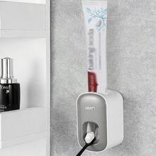 1pc Automatic Toothpaste Dispenser, Bathroom Wallmount Without Nailing, Portable Bathroom Accessories Toothpaste Squeezer - Multicolor - View 7