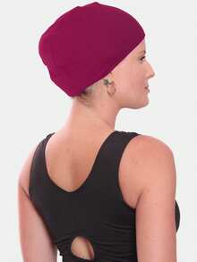 Kit 3 Swimming And Water Aerobics Caps Adult Unisex Suplex Simple Casual Polyester Beach Holiday Sports And Fitness - Đen, Hồng và Xanh - Xem 7